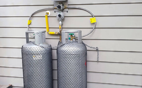 Prepare home gas line extension